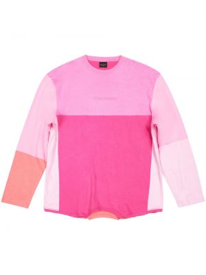 Pamut póló Balenciaga rózsaszín