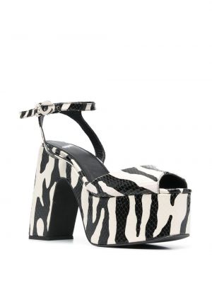 Plateau sandale mit print mit zebra-muster Coperni