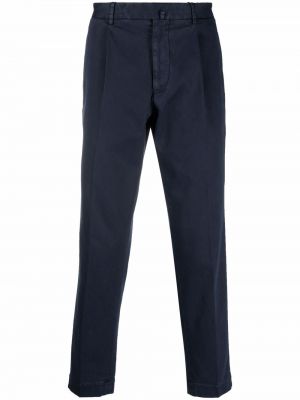 Βαμβακερό παντελόνι chino Dell'oglio μπλε