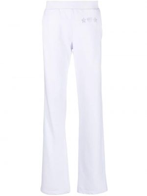 Pantaloni con paillettes Chiara Ferragni bianco