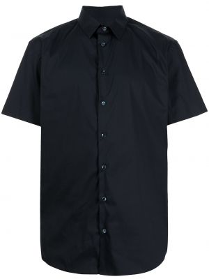 Chemise avec manches courtes Giorgio Armani bleu