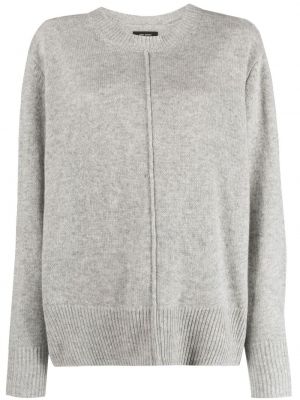 Дълъг пуловер с кръгло деколте Isabel Marant сиво