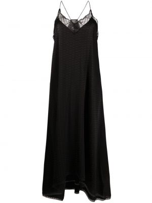 Midi haljina s čipkom Zadig&voltaire crna