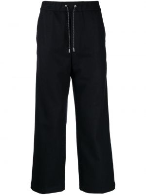 Bavlněné vlněné kalhoty relaxed fit Oamc černé