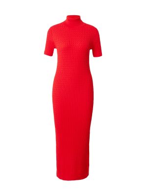 Плетена плетена рокля slim Tommy Hilfiger червено