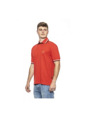 Koszulka bawełniana retro 19v69 Italia czerwona