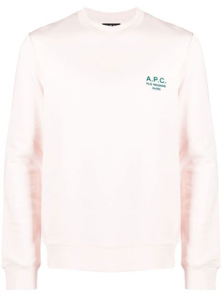 Sweatshirt mit stickerei aus baumwoll A.p.c. pink