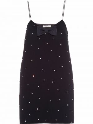 Mini šaty Miu Miu - Černá