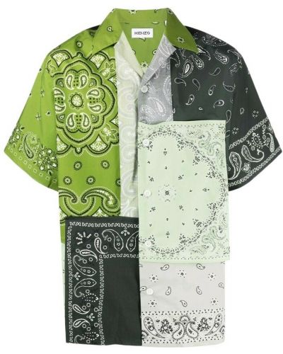 Koszula bawełniana Kenzo, zielony