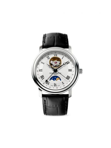 Kalp deseni otomatik izle Frederique Constant gümüş