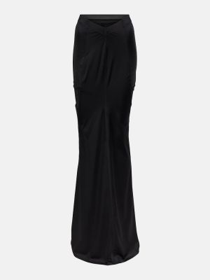 Maxi φούστα από ζέρσεϋ Balenciaga μαύρο