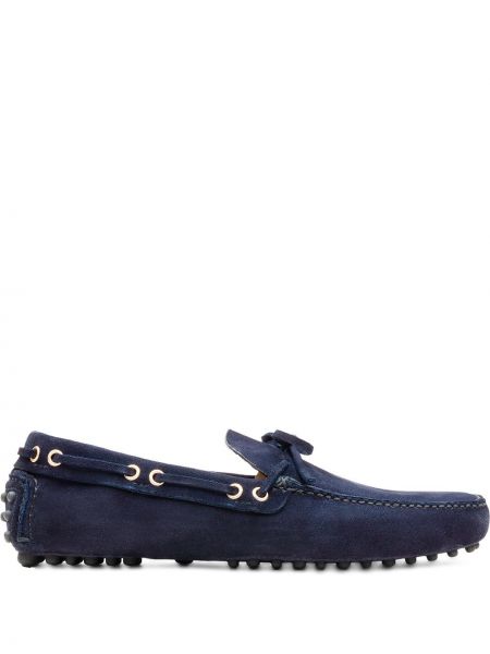 Loafers s mašlí Car Shoe modré