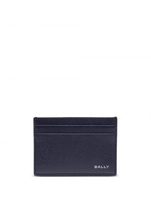 Kožená peněženka Bally modrá