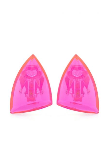 Σκουλαρίκια με κλιπ Monies ροζ