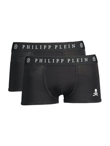 Majtki bawełniane Philipp Plein czarne