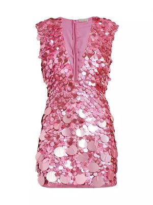 Платье мини без рукавов Ramy Brook розовое