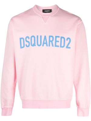 Baskılı pamuk uzun kazak Dsquared2 pembe