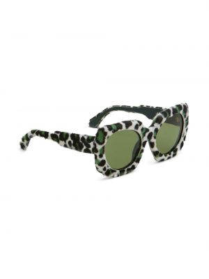 Oversize saulesbrilles ar apdruku ar leoparda rakstu Marni Eyewear