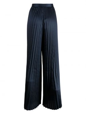Pantalon taille haute plissé Michael Kors bleu