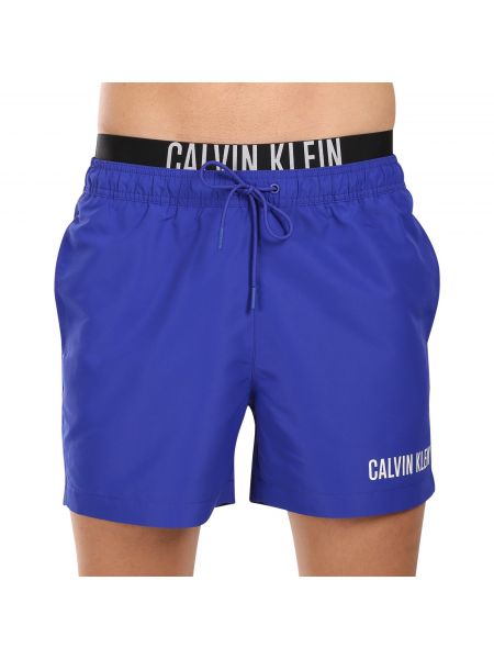 Hlače Calvin Klein plava
