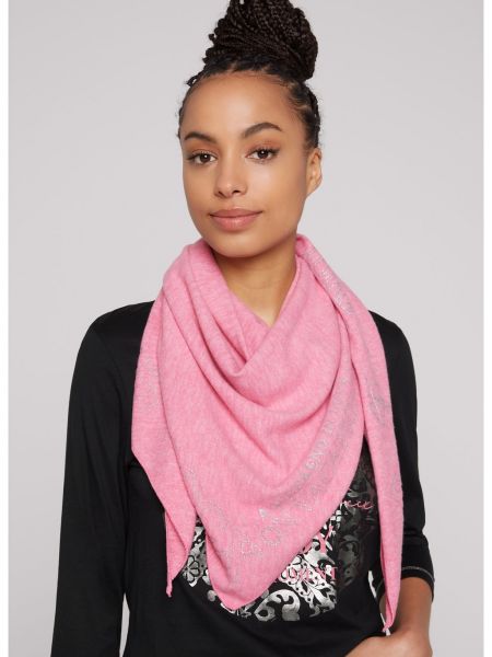Розовый шарф с принтом Soccx