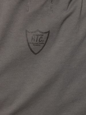 Памучна тениска с принт от джърси Htc Los Angeles сиво
