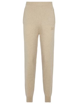Pantaloni tuta di lana di cachemire Max Mara beige
