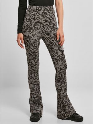Zebra mintás magas derekú leggings Uc Ladies fekete