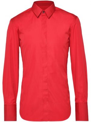 Bavlněná košile Ferragamo červená