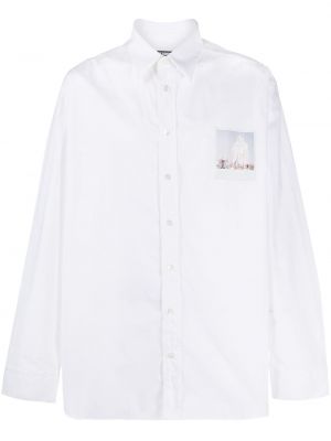 Camisa con estampado Raf Simons blanco