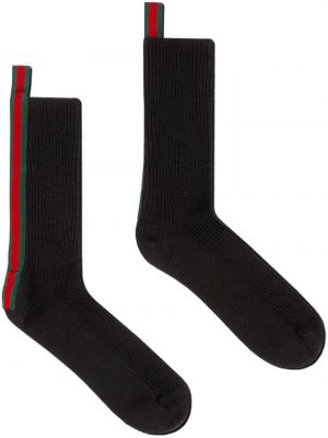 Pruhované vlnené ponožky Gucci