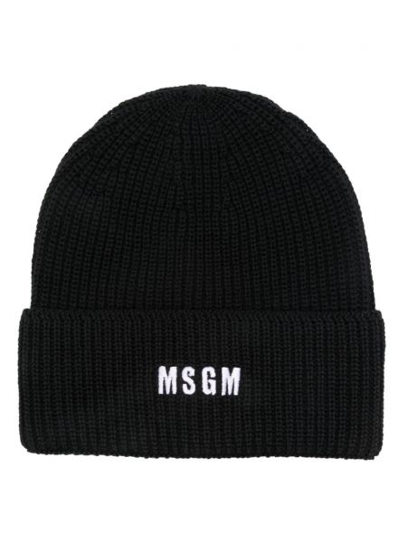 Broderet hue Msgm sort