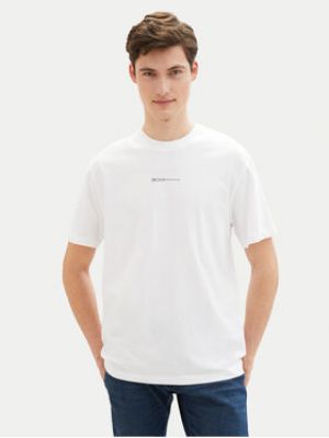T-shirt large Tom Tailor Denim blanc