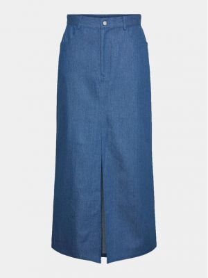 Džínová sukně Pieces modré