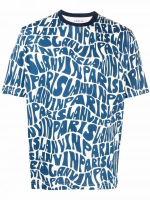 Camiseta con estampado Lanvin azul