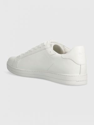Csipkés bőr fűzős sneakers Michael Kors fehér