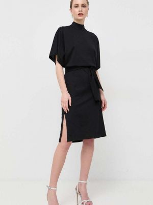 Sukienka mini bawełniana oversize Karl Lagerfeld czarna