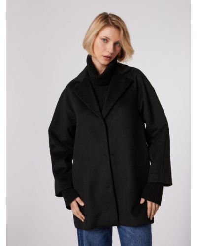 Manteau large Simple noir