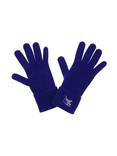 Niebieskie rękawiczki Burberry