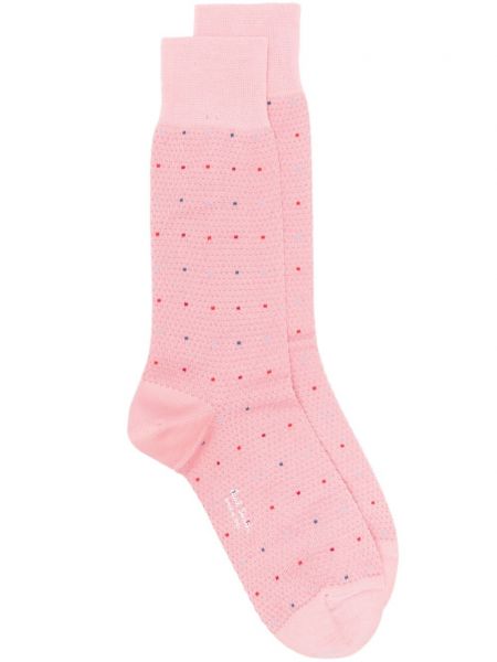 Puntíkaté ponožky Paul Smith růžové