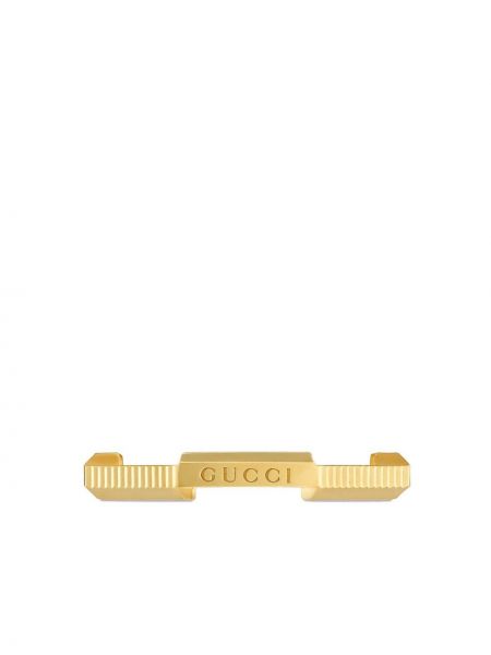 Złoty pierścionek Gucci, żółty