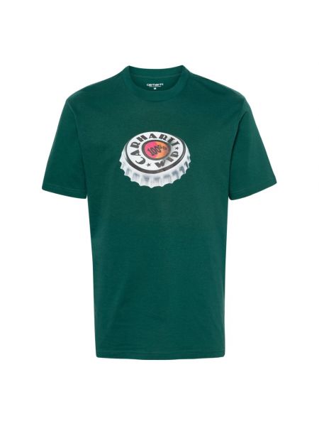 Koszulka z nadrukiem Carhartt Wip zielona