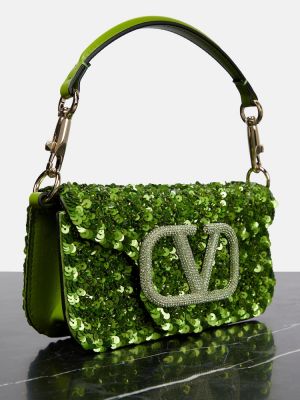Чанта за ръка Valentino Garavani зелено