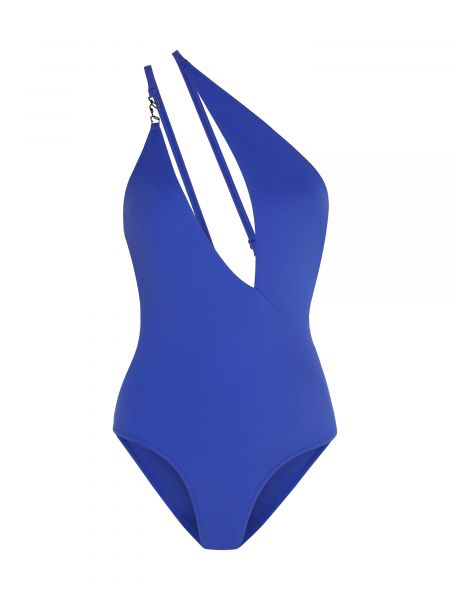 Jednodielne plavky Karl Lagerfeld modrá