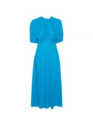 Niebieska sukienka midi Diane Von Furstenberg