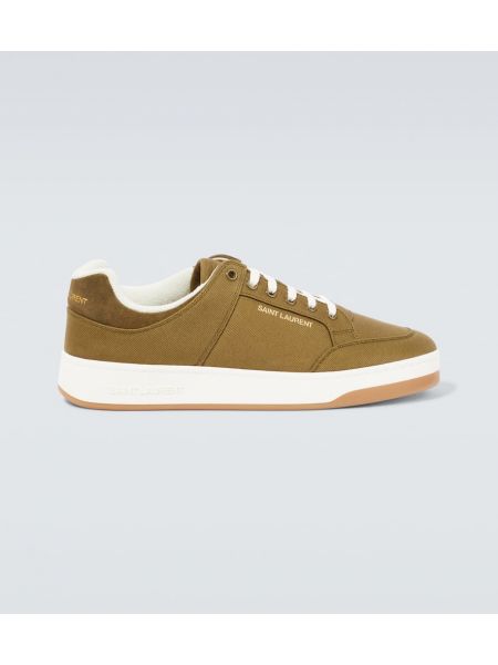 Canvas sneakers Saint Laurent grøn