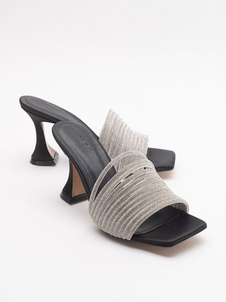 Satenske papuče Luvishoes crna