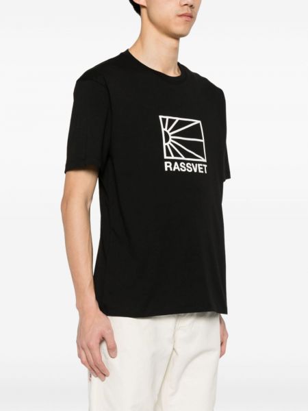 T-shirt mit print Rassvet schwarz