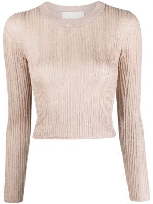 Плетен пуловер Aeron розово