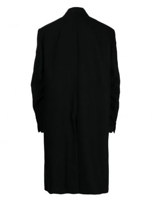 Bavlněný kabát s knoflíky Ann Demeulemeester černý
